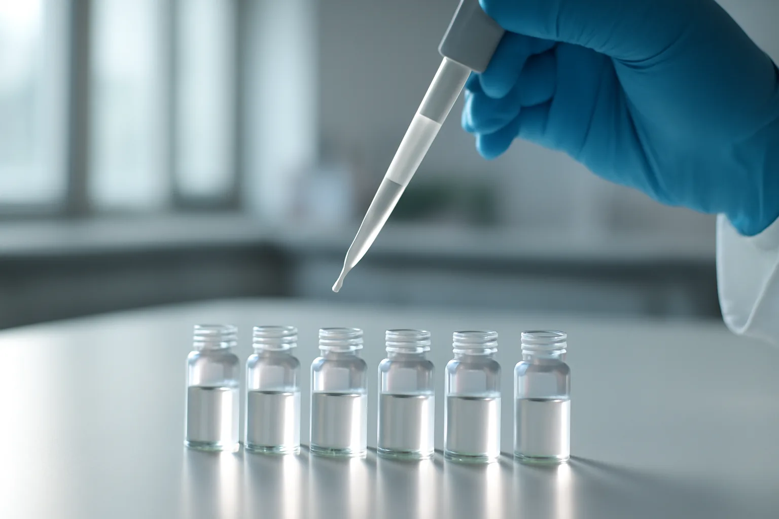 Laboratory preparation of peptide solution for research application